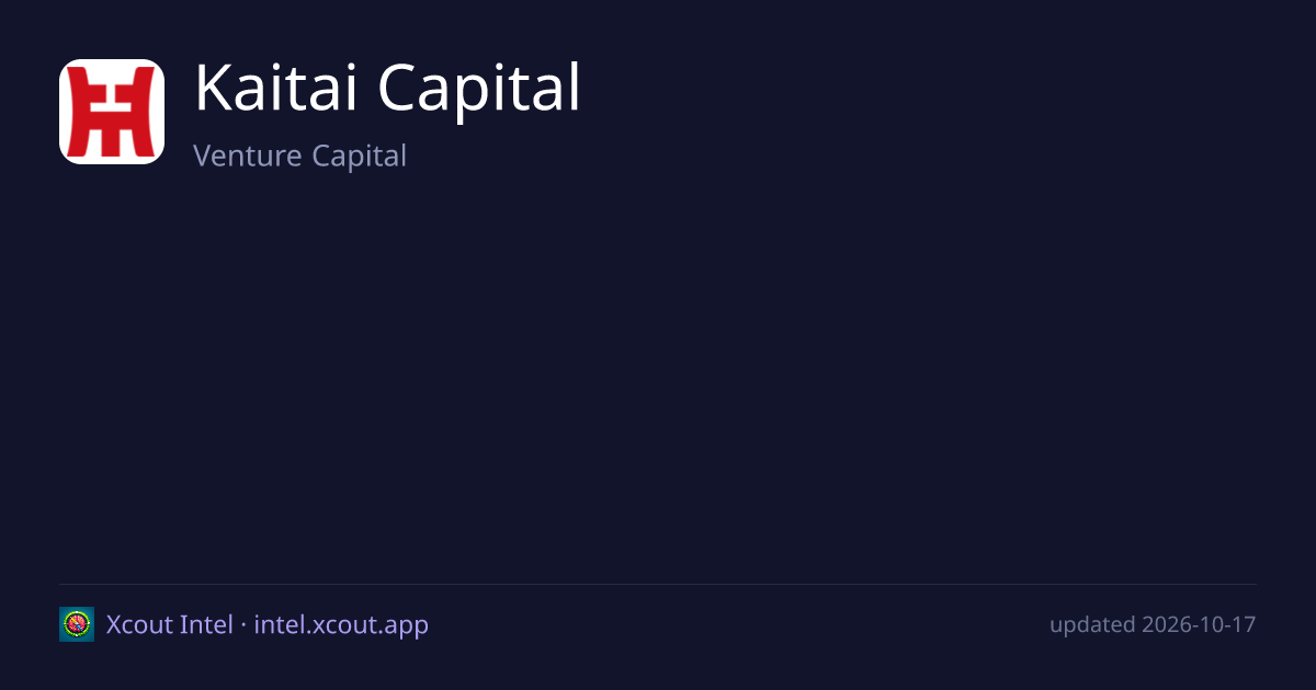 Kaitai Capital — share card preview