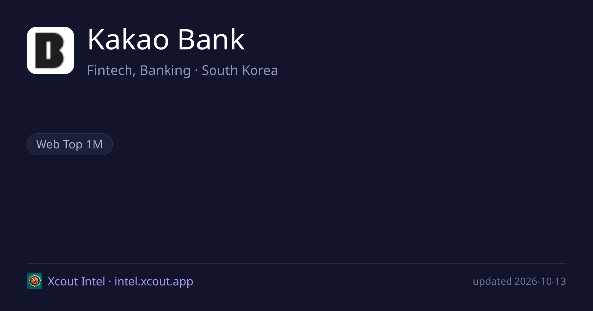 Kakao Bank — share card preview