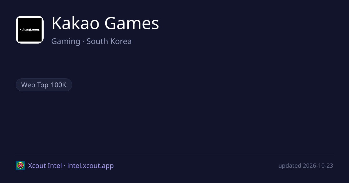 Kakao Games — share card preview
