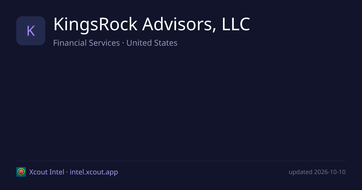 KingsRock Advisors, LLC — share card preview