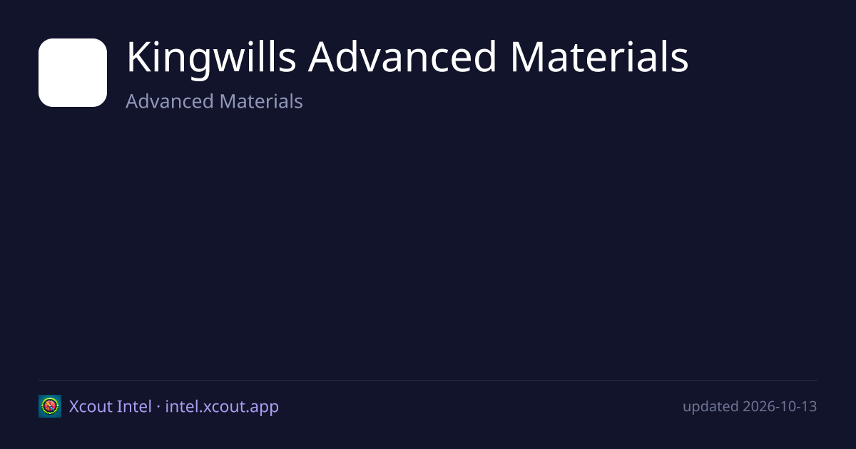Kingwills Advanced Materials — share card preview