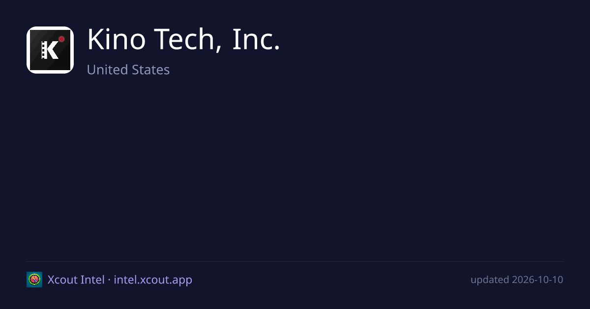 Kino Tech, Inc. — share card preview
