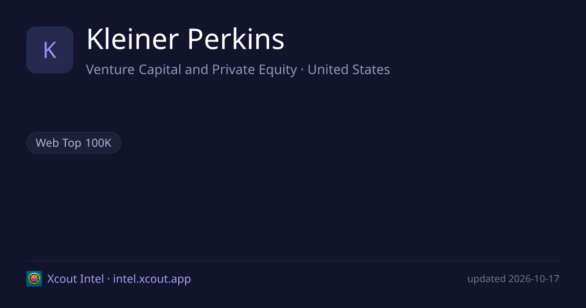 Kleiner Perkins — share card preview