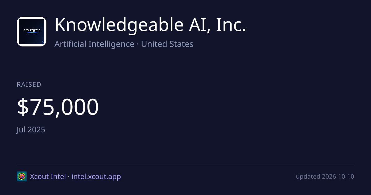 Knowledgeable AI, Inc. — share card preview