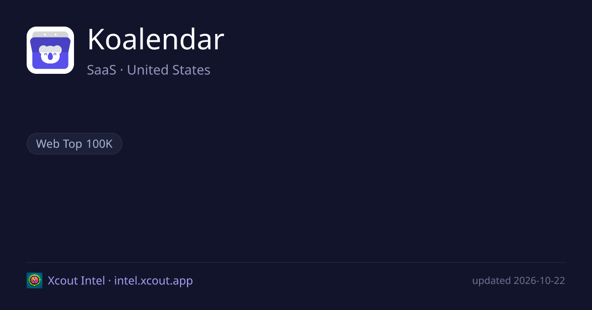 Koalendar — share card preview