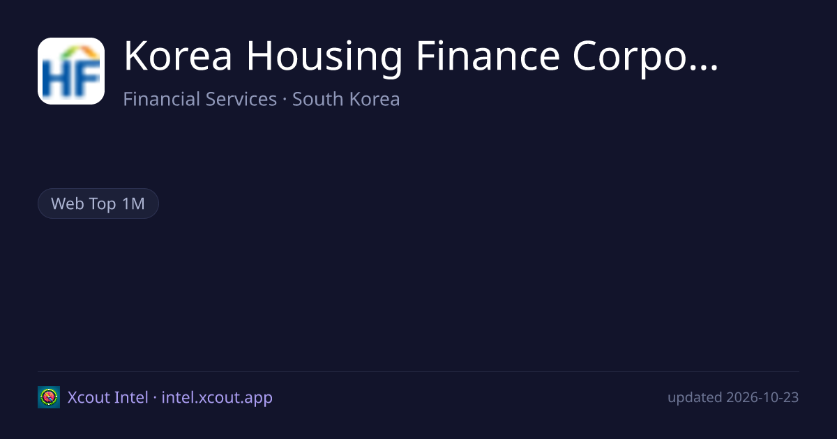 Korea Housing Finance Corporation (HF) — share card preview