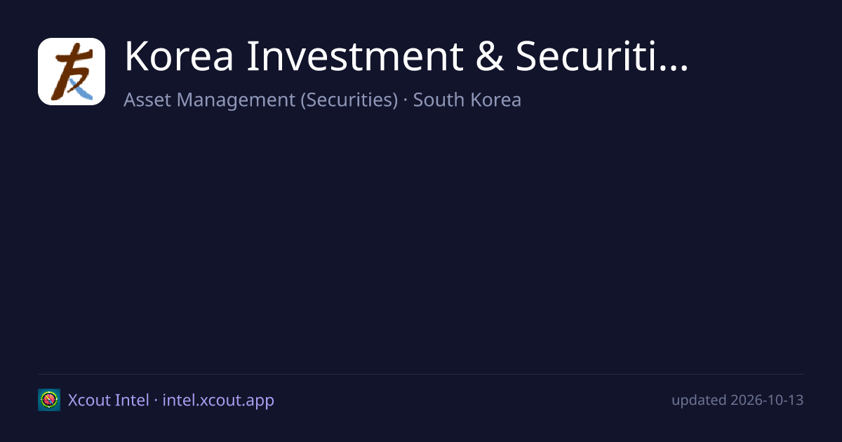 Korea Investment & Securities — share card preview