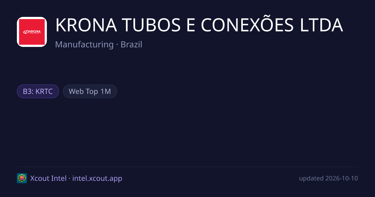 KRONA TUBOS E CONEXÕES LTDA — share card preview