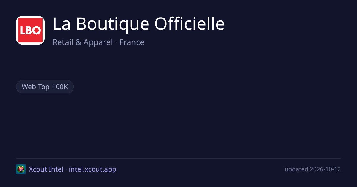 La Boutique Officielle — share card preview