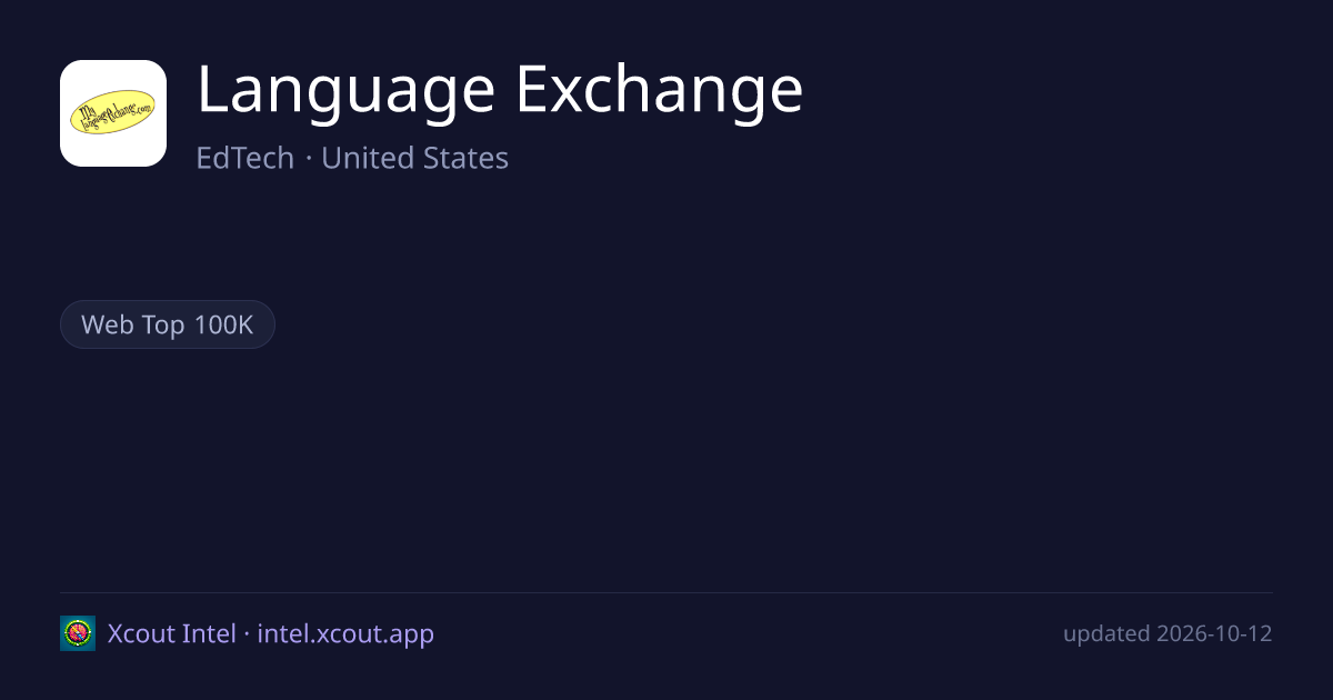 Language Exchange — share card preview