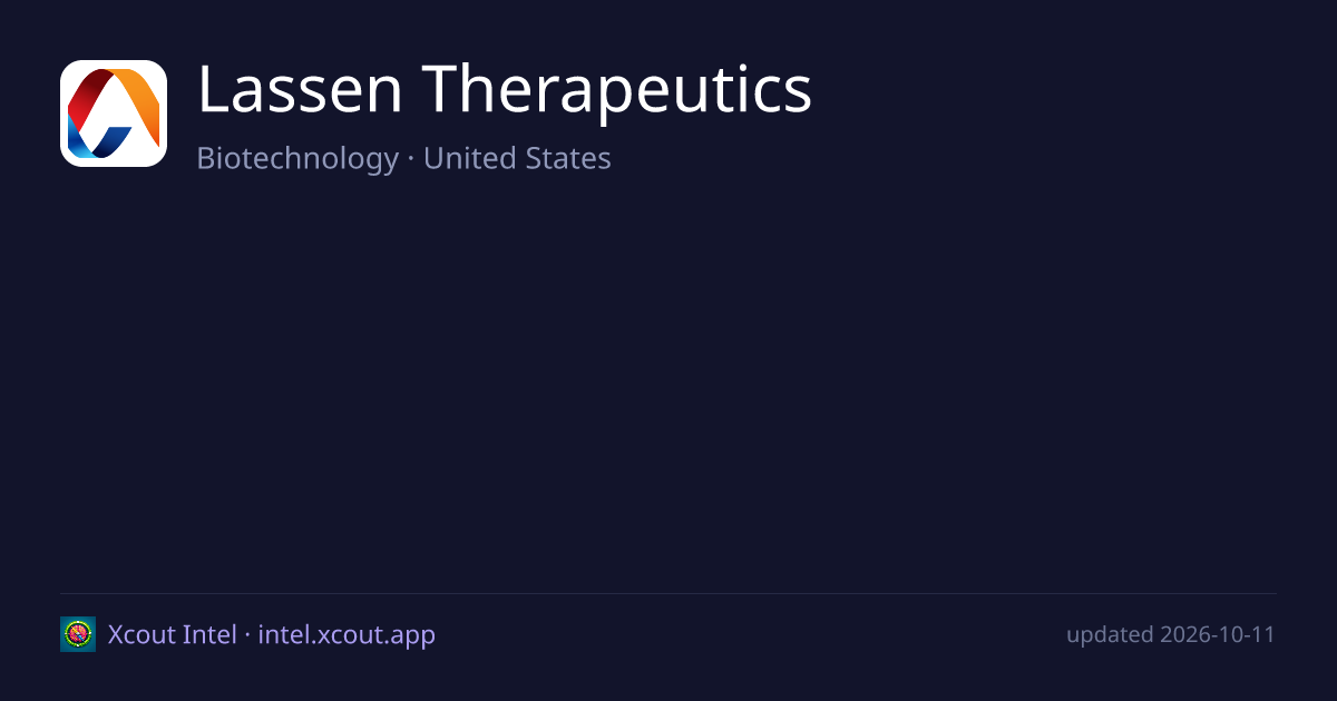 Lassen Therapeutics — share card preview