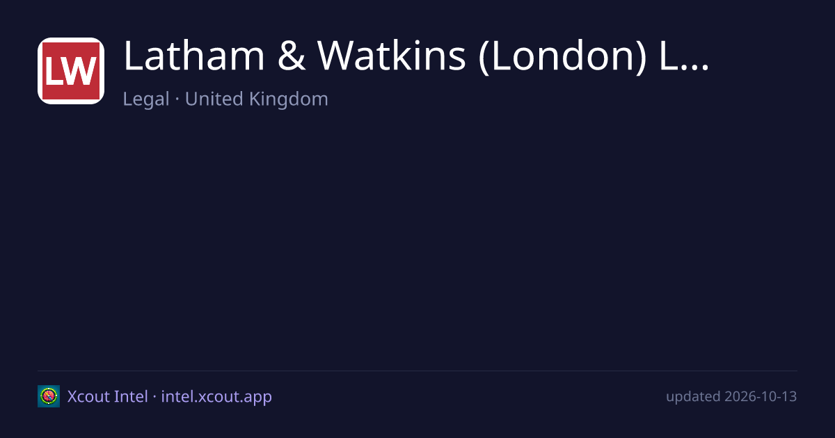 Latham & Watkins (London) LLP — share card preview