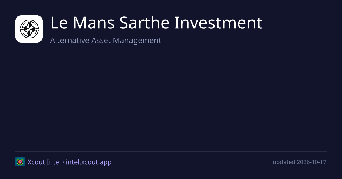 Le Mans Sarthe Investment — share card preview