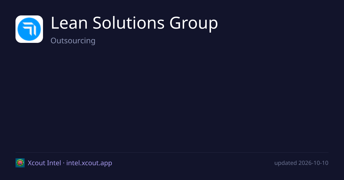Lean Solutions Group — share card preview
