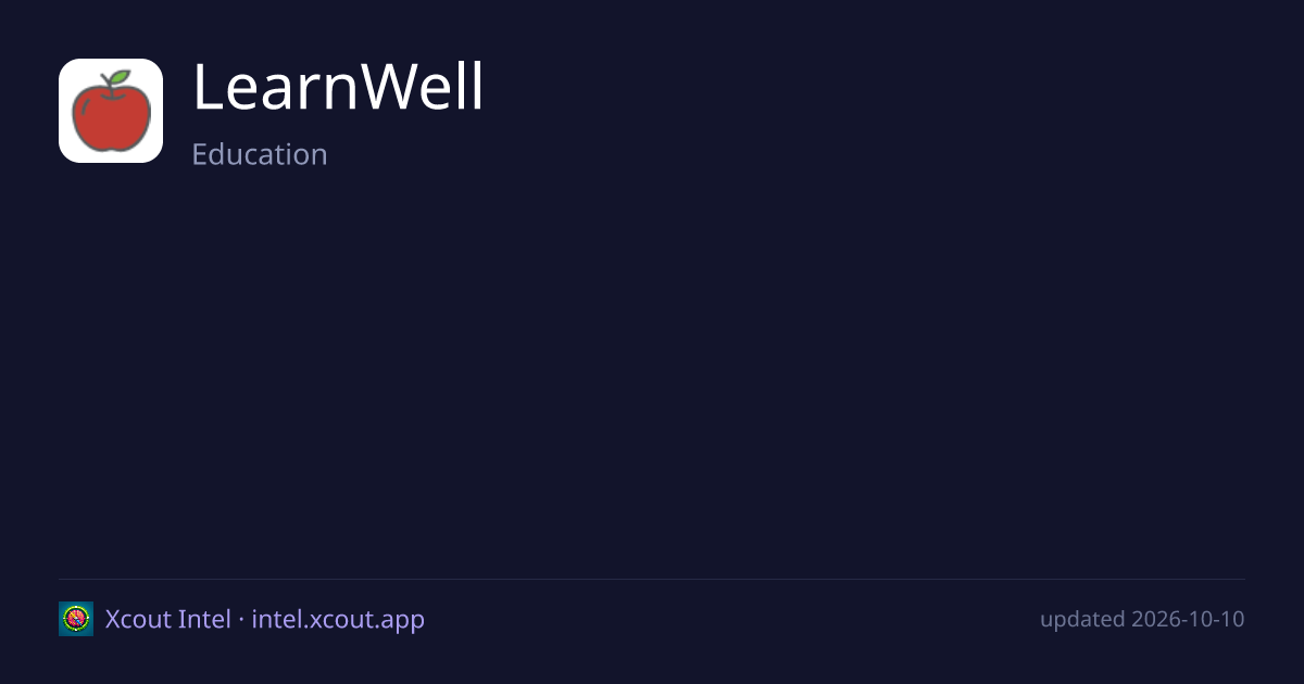 LearnWell — share card preview