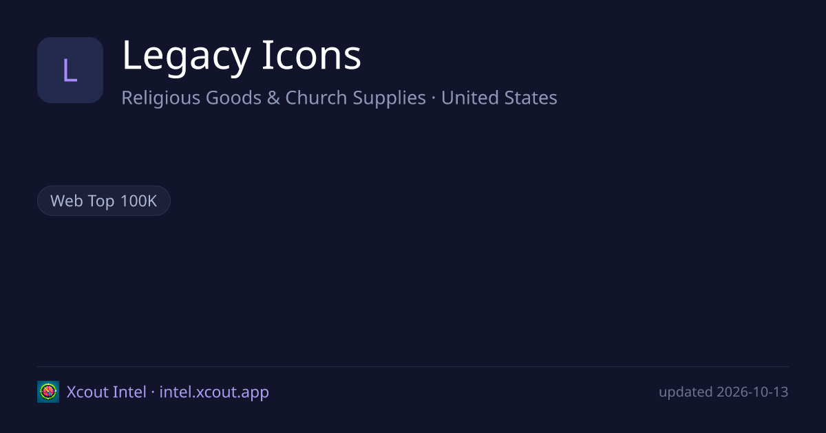 Legacy Icons — share card preview