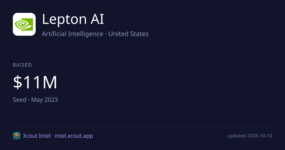 Lepton AI — share card preview