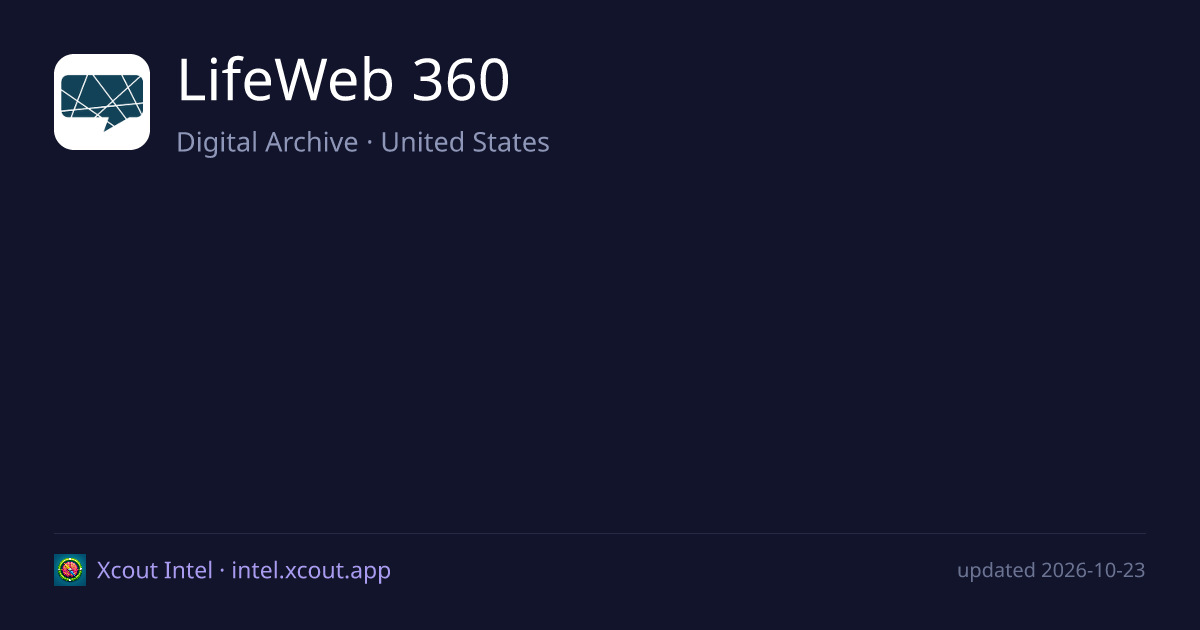 LifeWeb 360 — share card preview