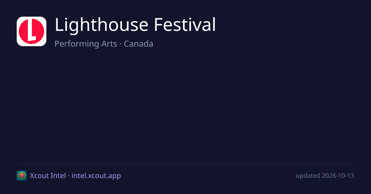Lighthouse Festival — share card preview