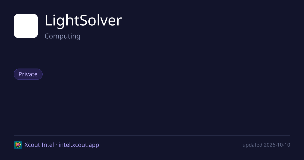LightSolver — share card preview