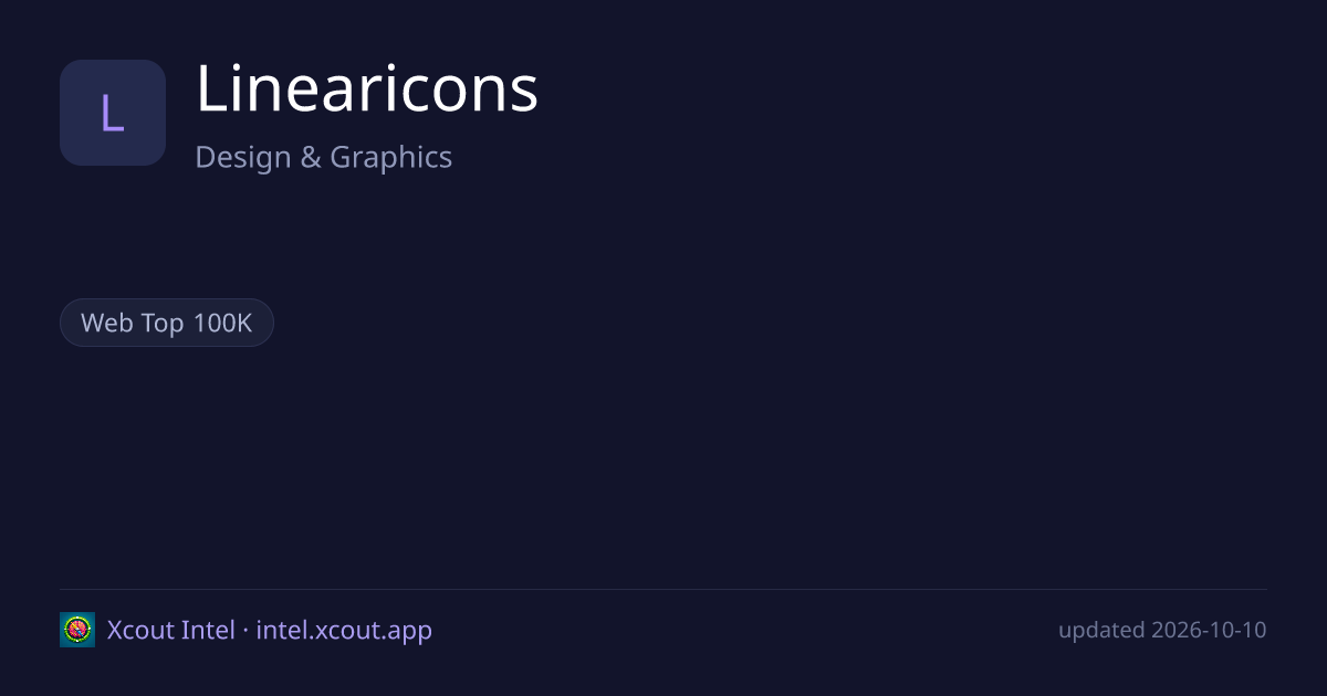 Linearicons — share card preview