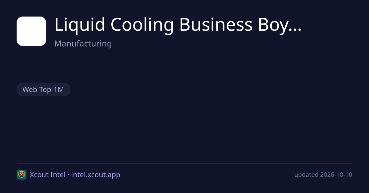Liquid Cooling Business Boyd Thermal — share card preview