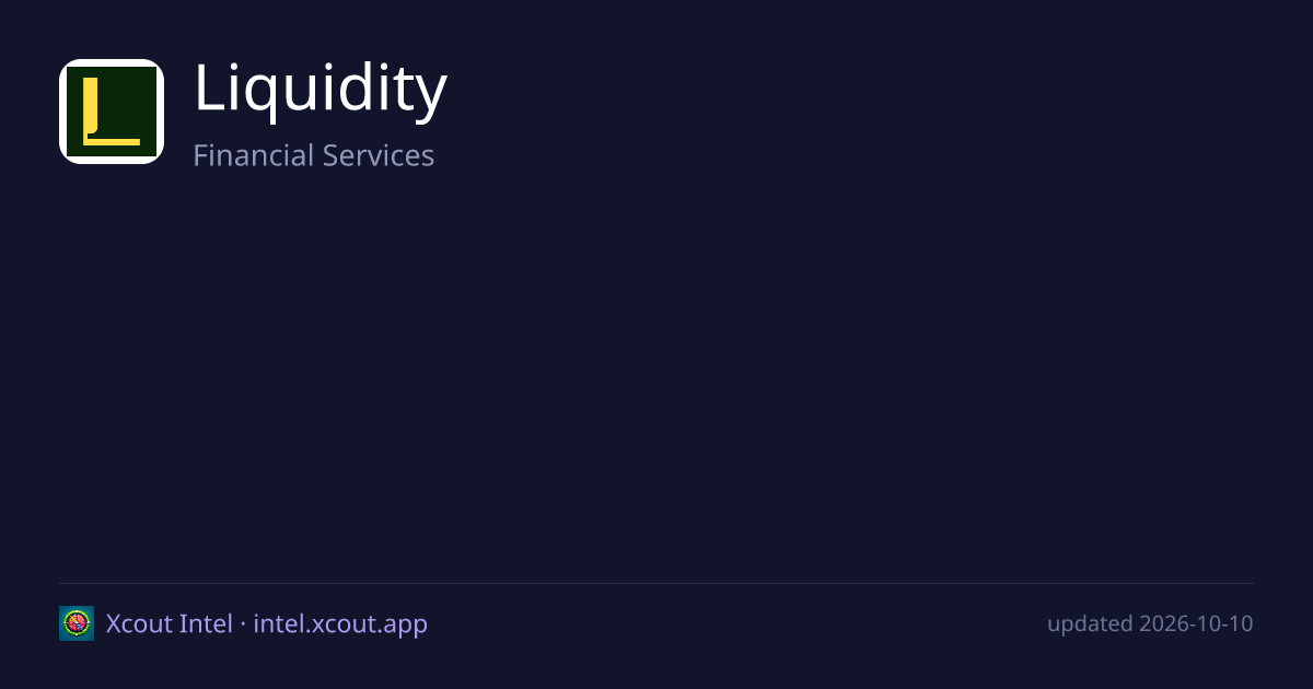 Liquidity — share card preview
