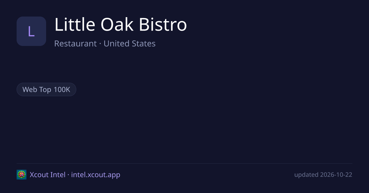 Little Oak Bistro — share card preview