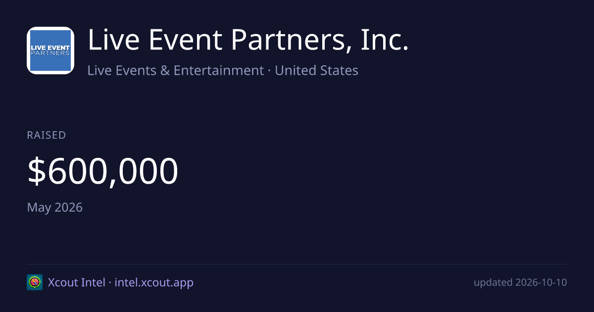 Live Event Partners, Inc. — share card preview