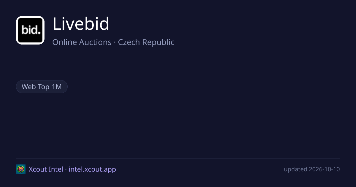 Livebid — share card preview