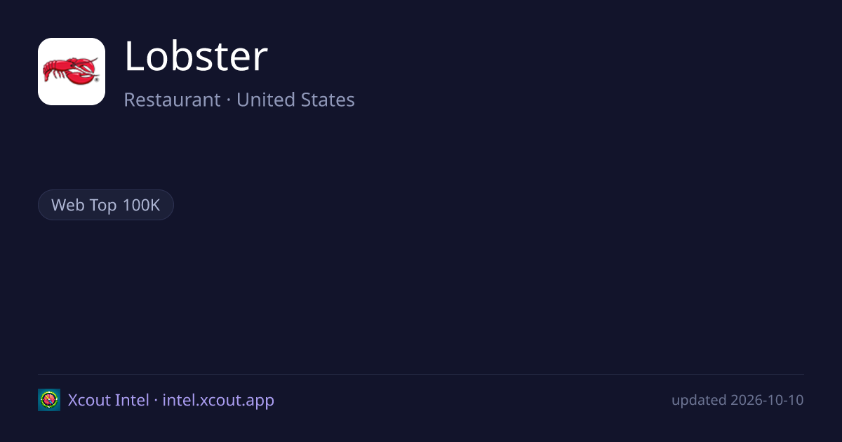 Lobster — share card preview