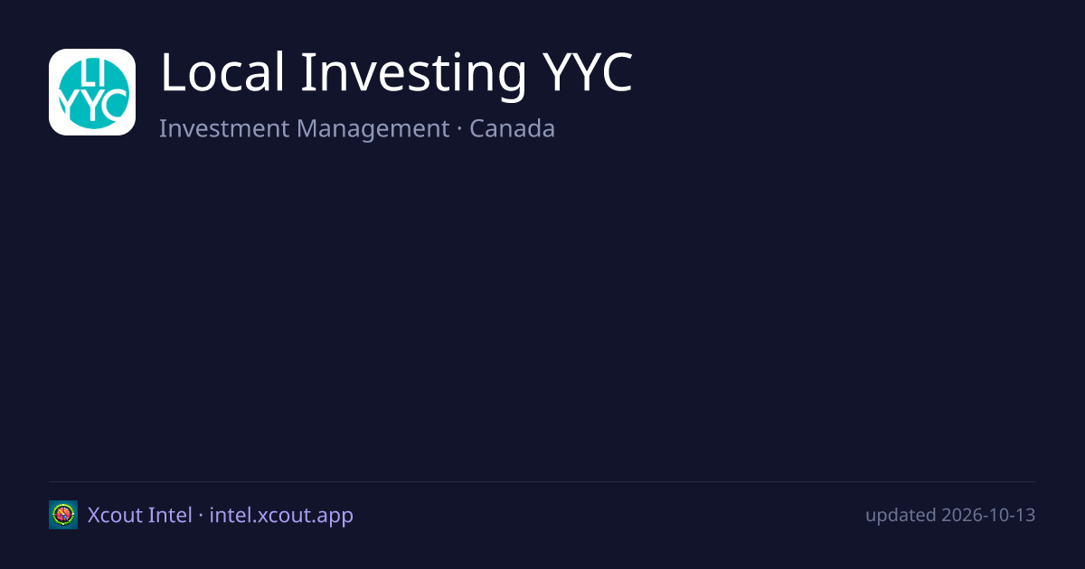 Local Investing YYC — share card preview