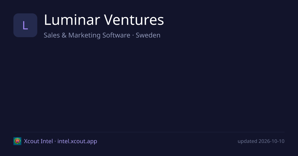 Luminar Ventures — share card preview