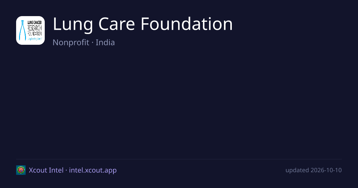 Lung Care Foundation — share card preview