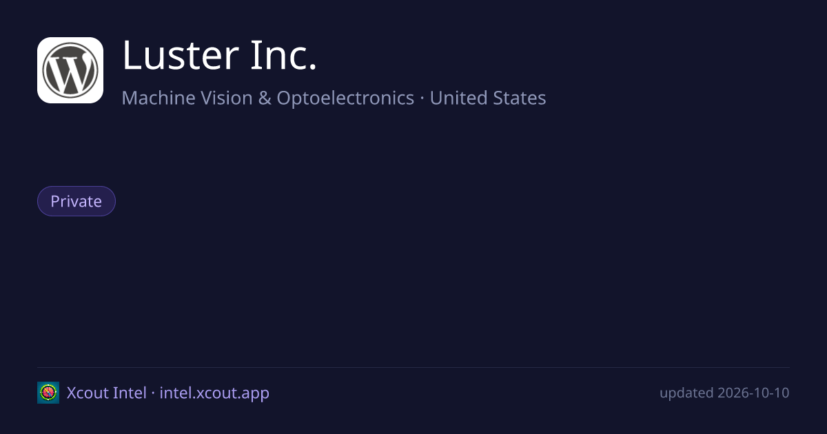 Luster Inc. — share card preview