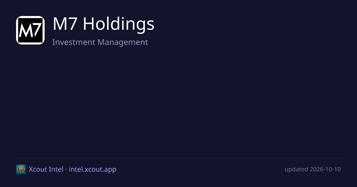 M7 Holdings — share card preview