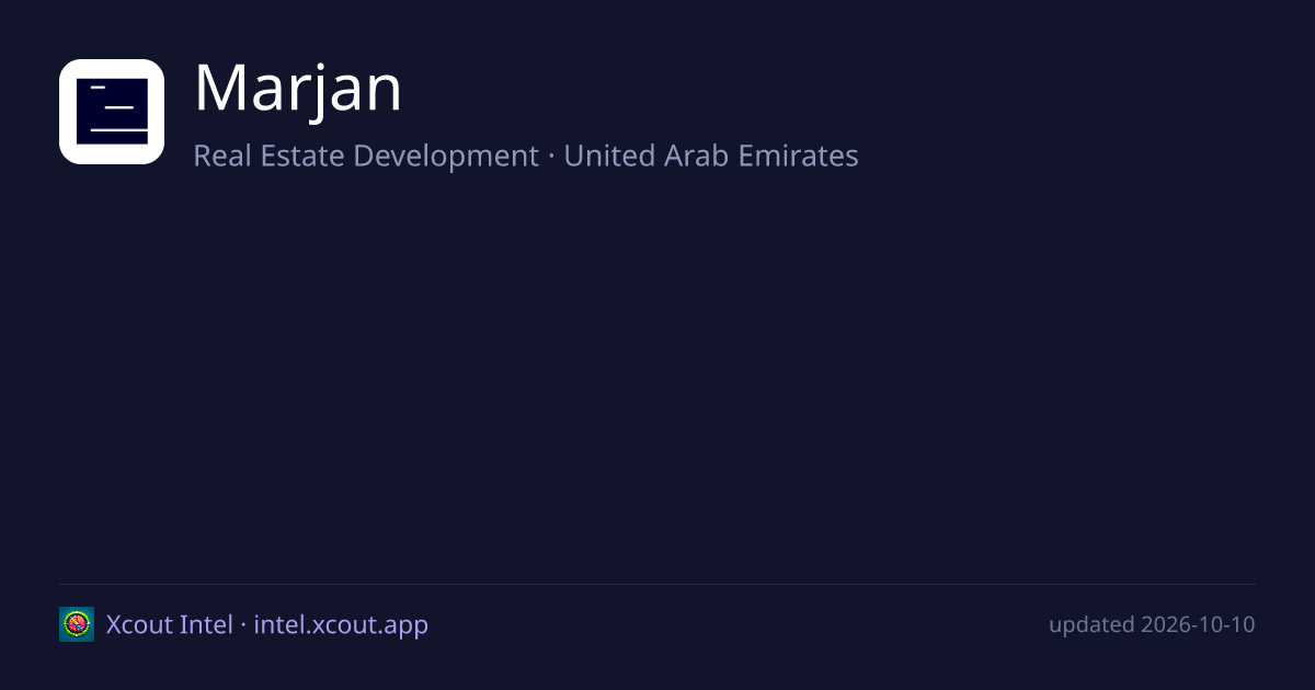 Marjan — share card preview