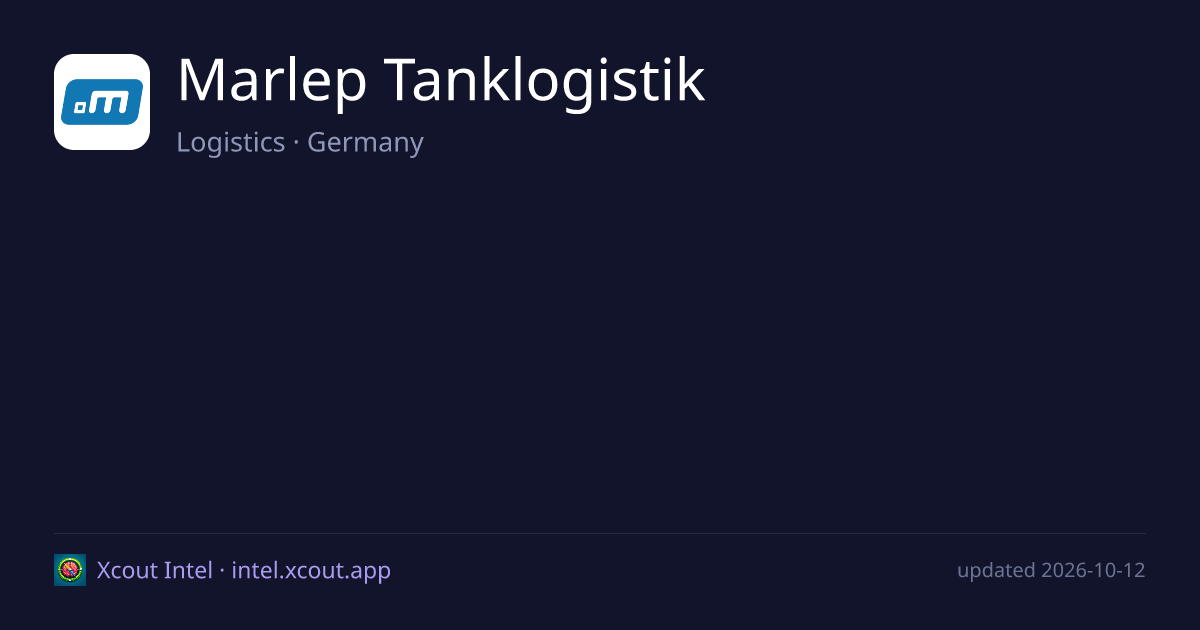 Marlep Tanklogistik — share card preview