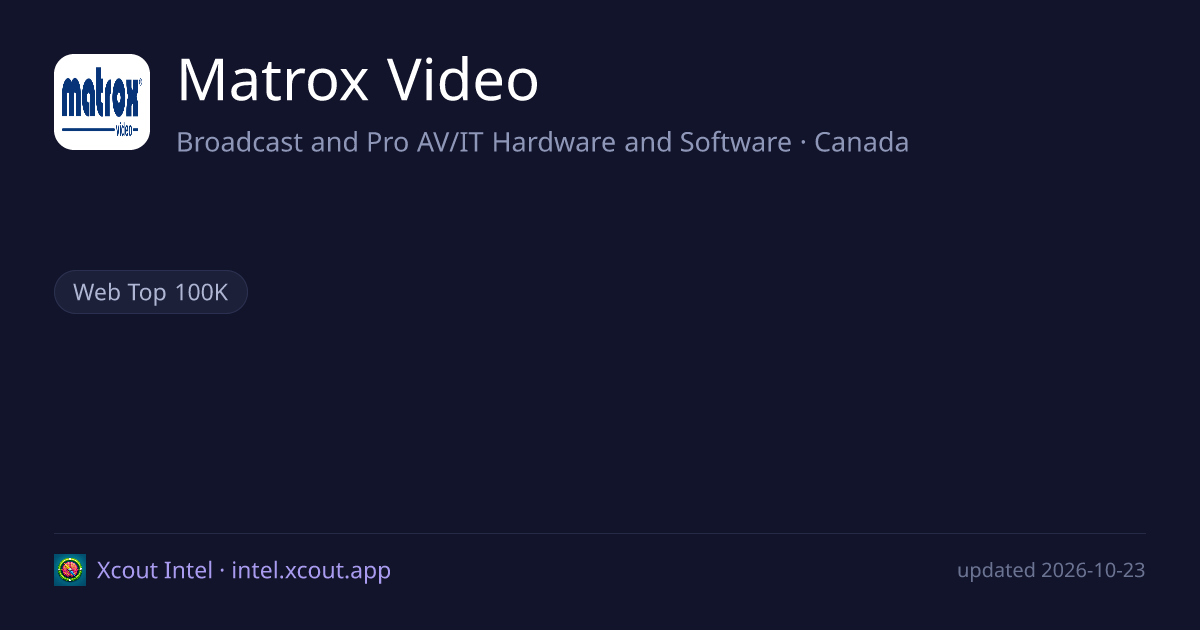 Matrox Video — share card preview