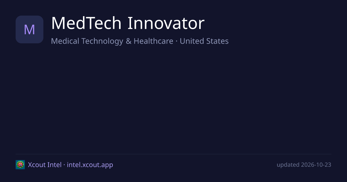 MedTech Innovator — share card preview