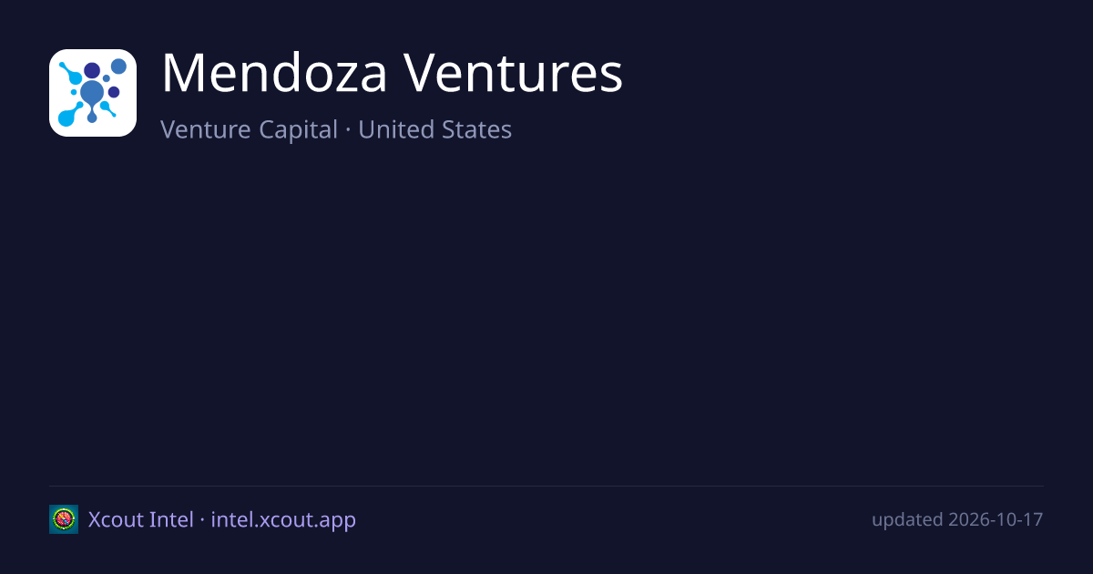 Mendoza Ventures — share card preview