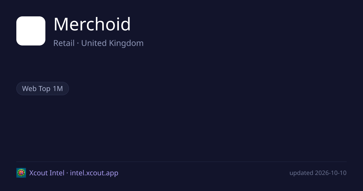 Merchoid — share card preview