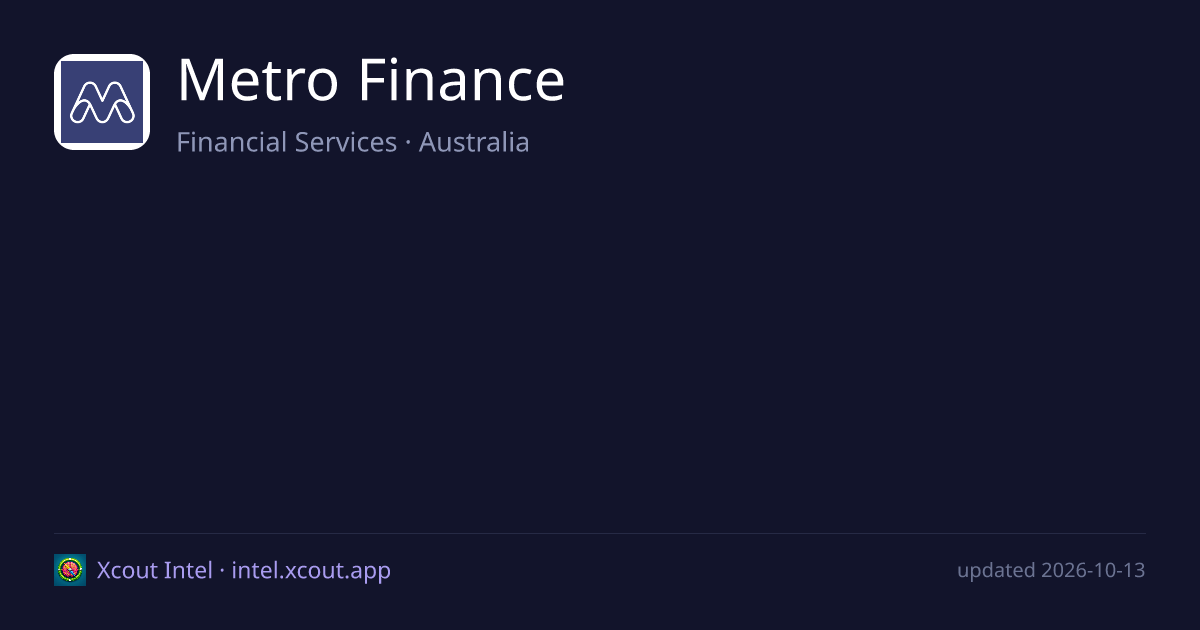 Metro Finance — share card preview