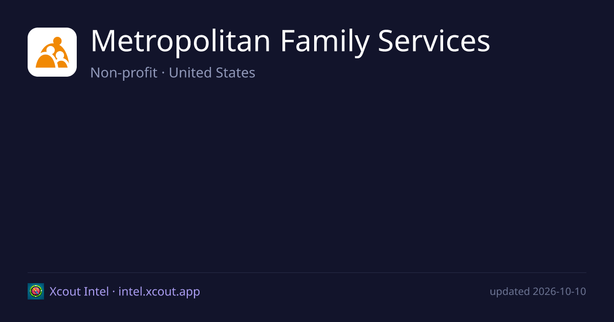 Metropolitan Family Services — share card preview