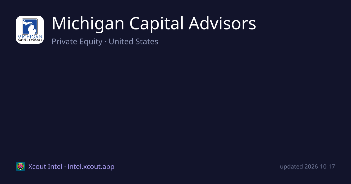 Michigan Capital Advisors — share card preview