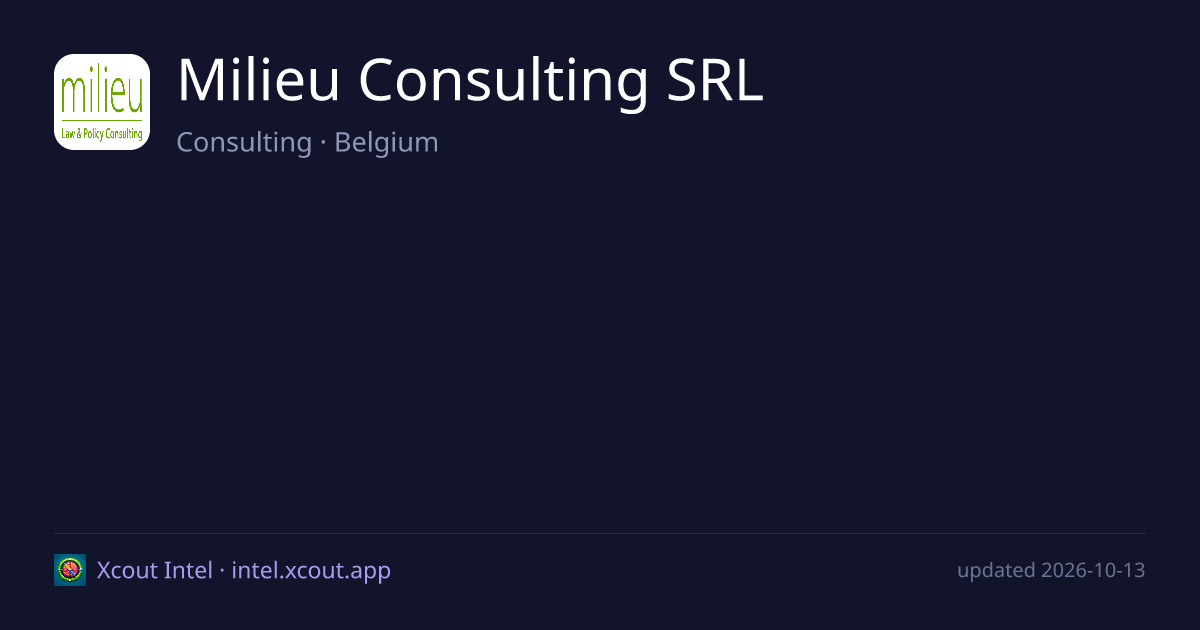 Milieu Consulting SRL — share card preview