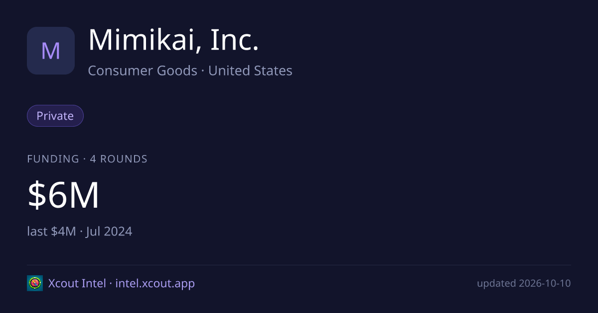 Mimikai, Inc. — share card preview