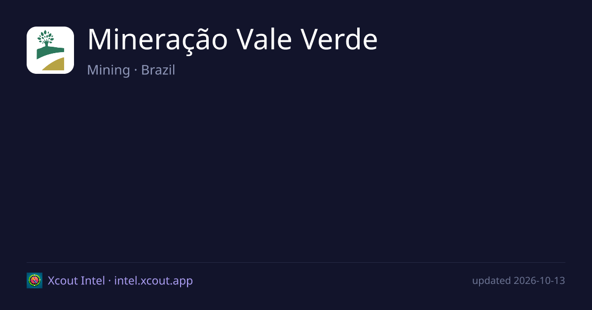 Mineração Vale Verde — share card preview