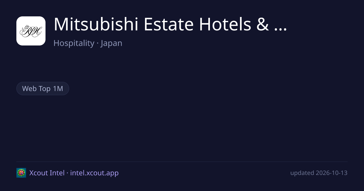 Mitsubishi Estate Hotels & Resorts Co., Ltd. — share card preview