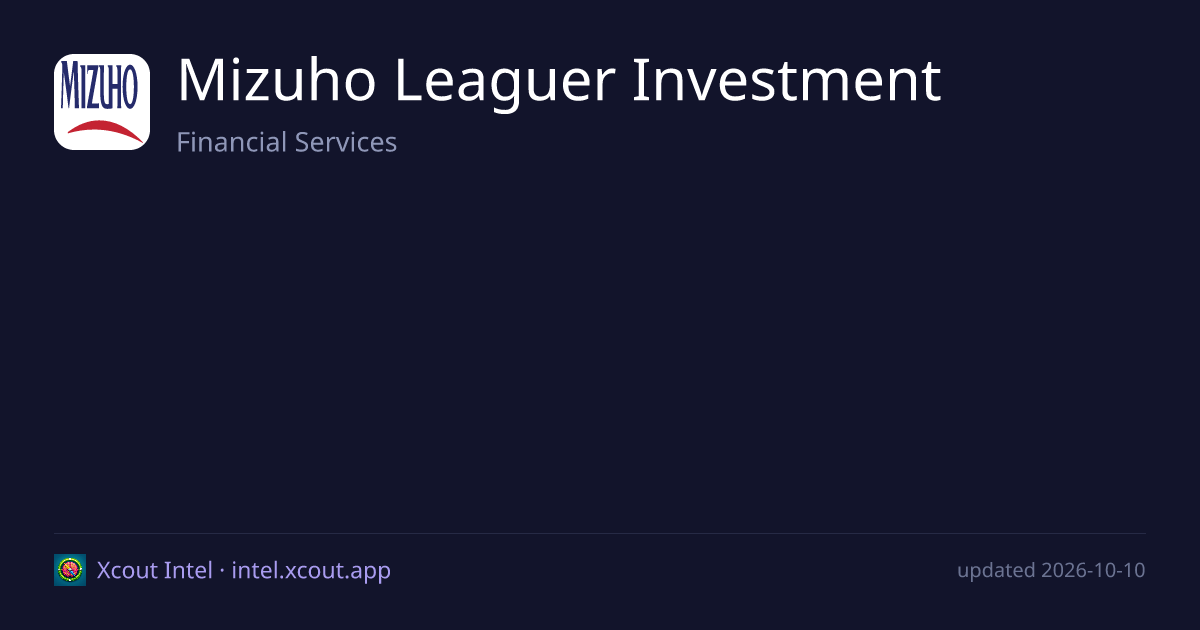 Mizuho Leaguer Investment — share card preview